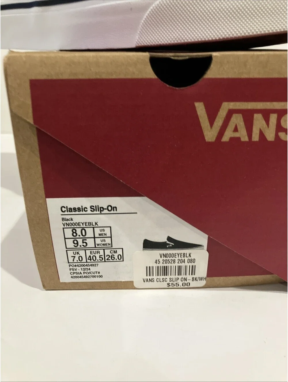 Vans classic slip